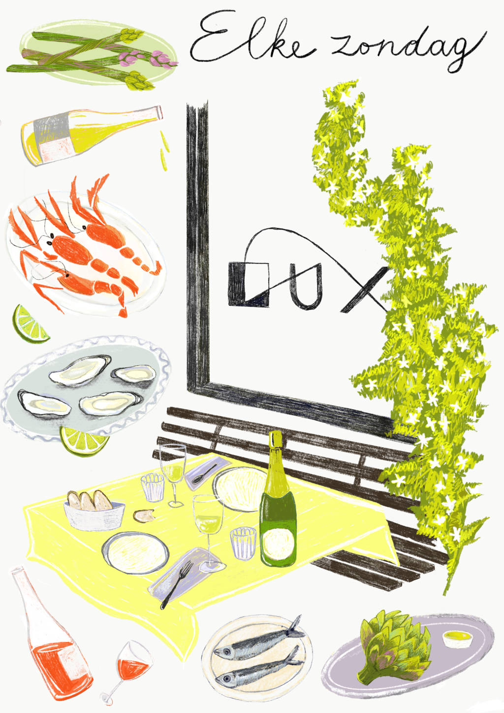 lunch at LUX every Sunday